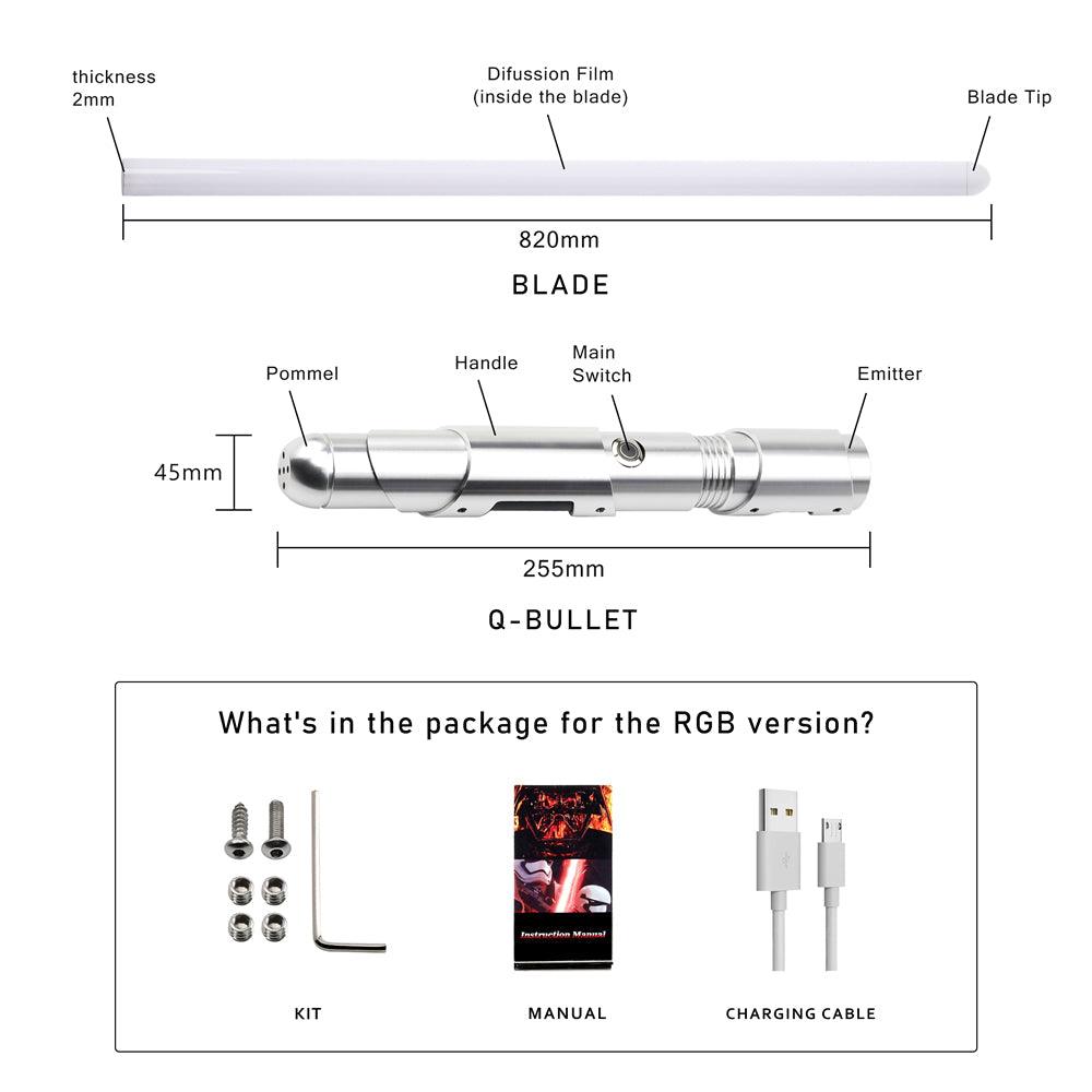 Q-Bullet Lichtschwert - SABER KING FX LIGHTSABERS®