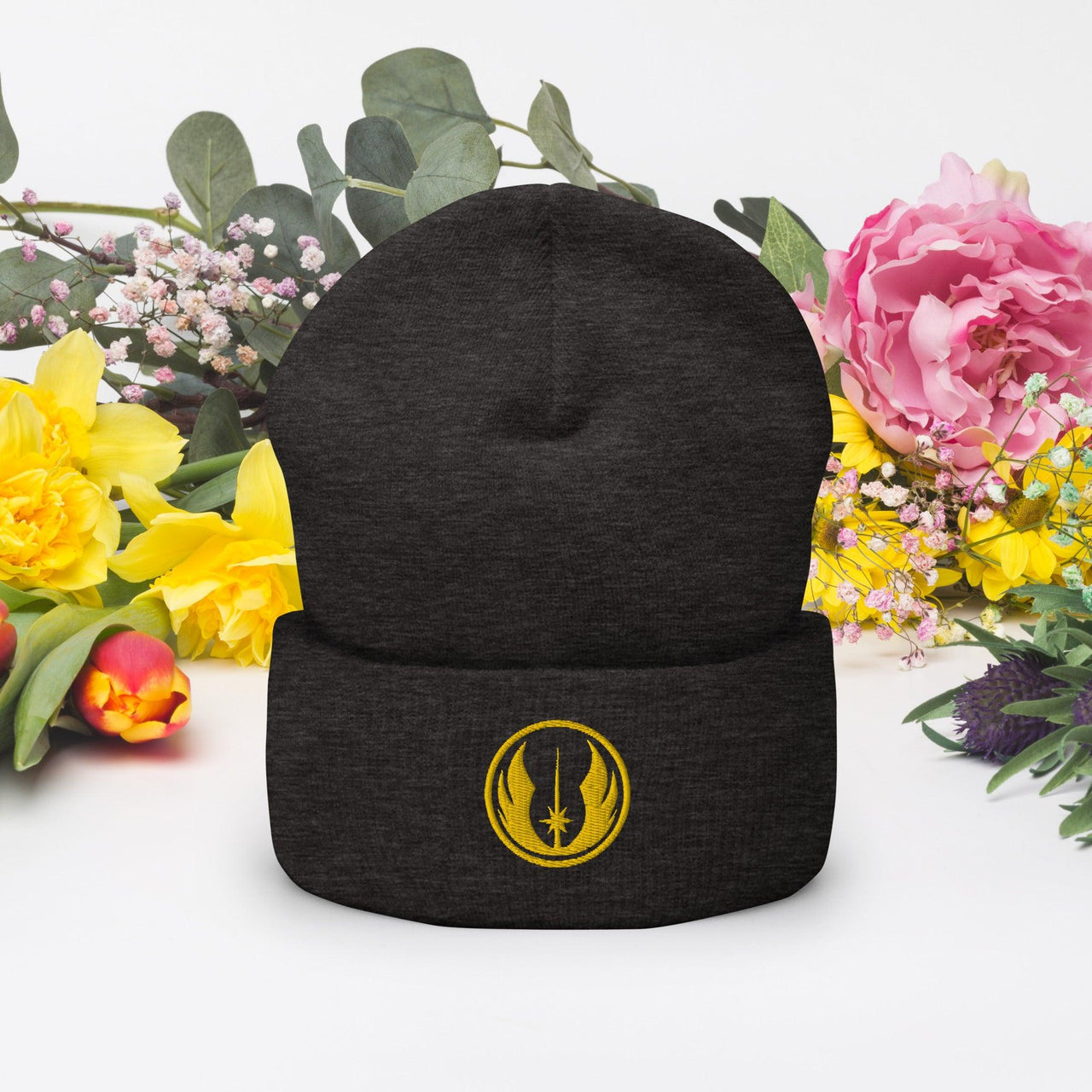 Cuffed Beanie Jedi Orden Logo Design bestickt - SABER KING FX LIGHTSABERS®