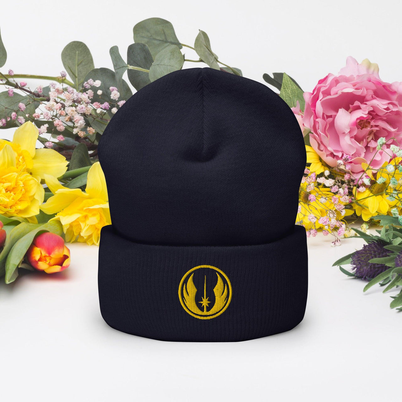 Cuffed Beanie Jedi Orden Logo Design bestickt - SABER KING FX LIGHTSABERS®