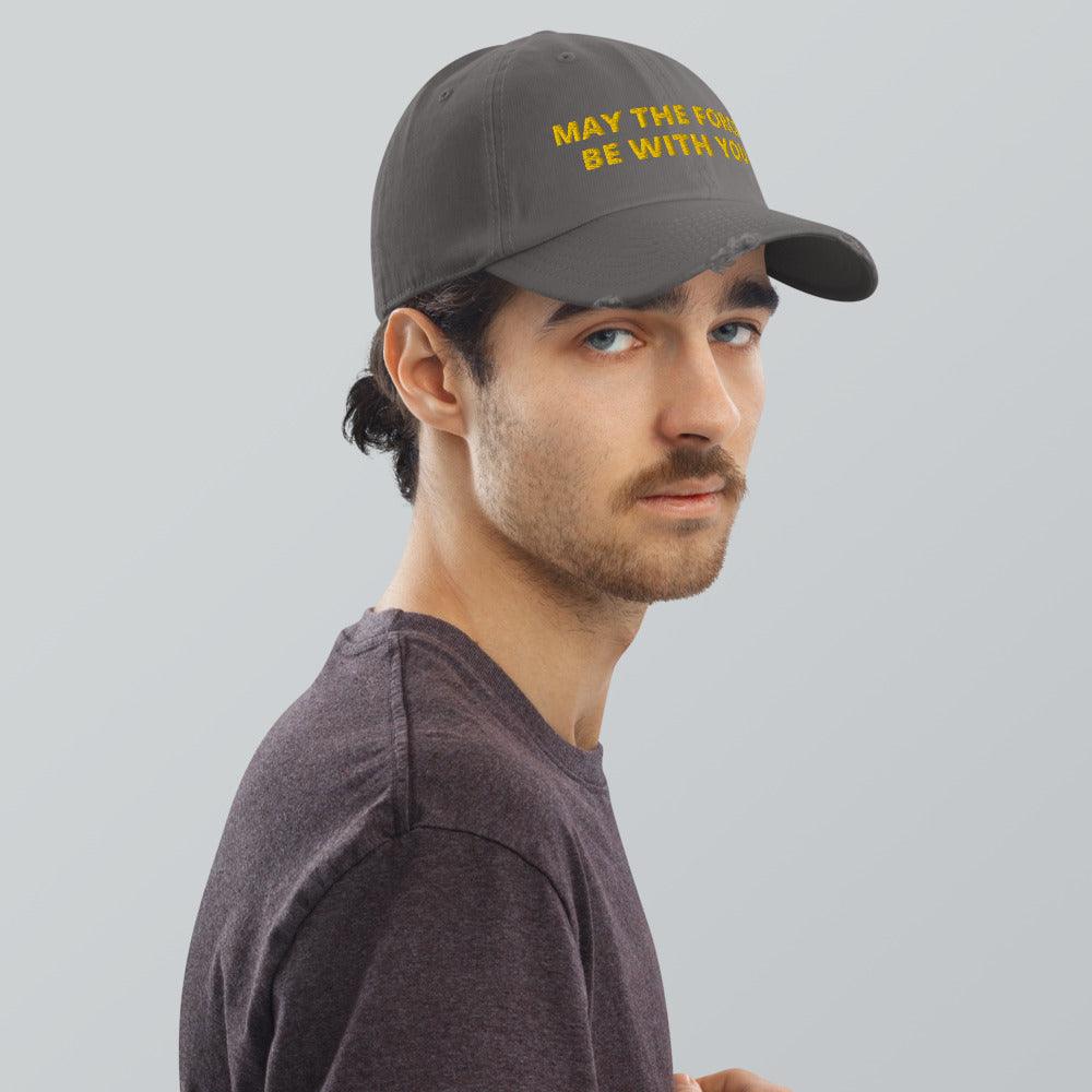 MAY THE FORCE BE WITH YOU | Star Wars Dad Hat | Baseball Cap | Atlantis DADE | Starwars Cosplay Hat - SABER KING FX LIGHTSABERS®