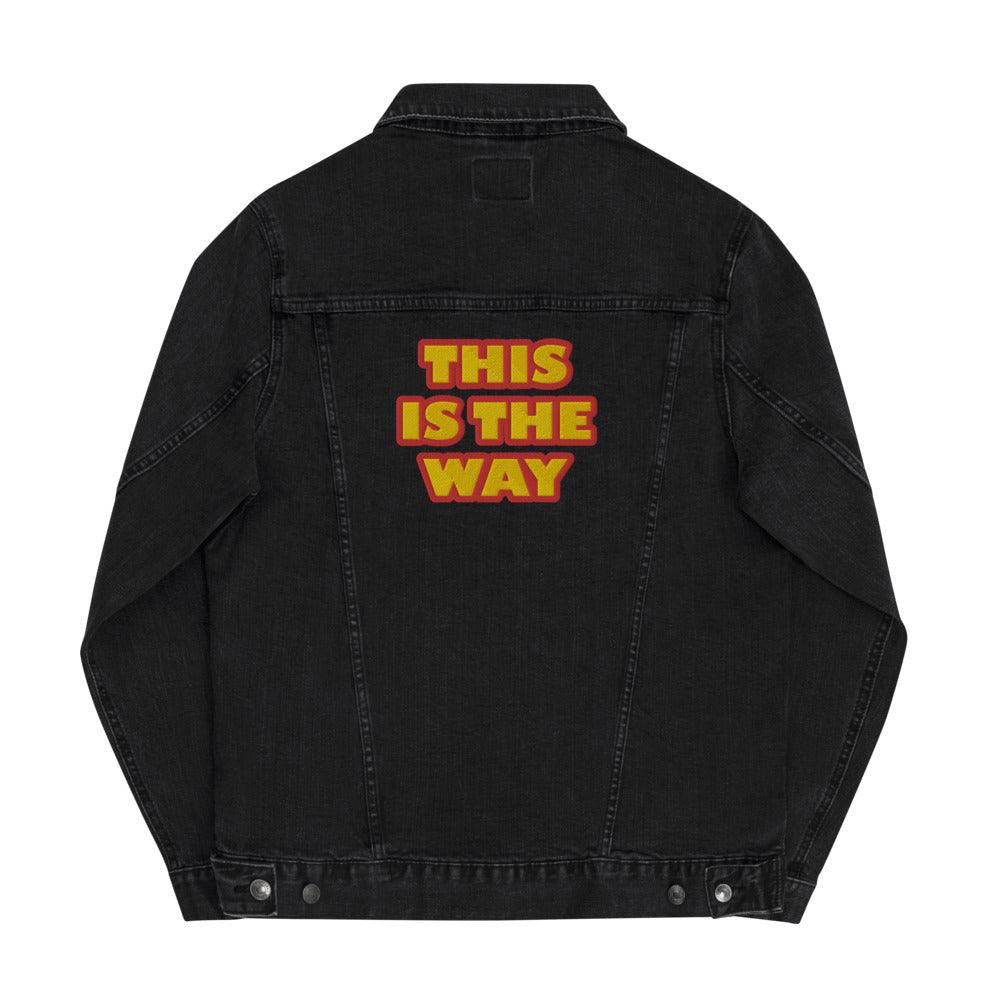 THIS IS THE WAY | Unisex Jeansjacke - SABER KING FX LIGHTSABERS®